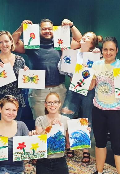 Finger Painting Class for Adults