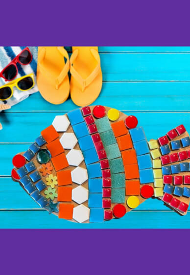 Fish Mosaic for Kids Craft Kit