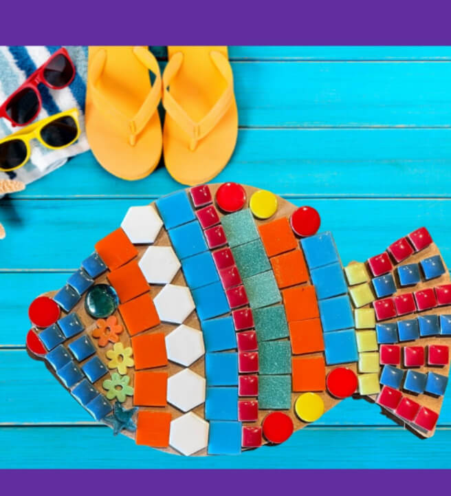 Fish Mosaic for Kids Craft Kit