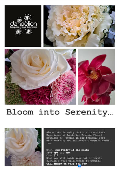 Floral Sound Bath Experience