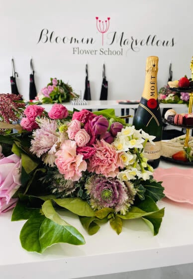 Floral Workshop with Champagne High Tea for Hens Parties