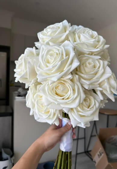 Floristry Workshop: Artificial Rose Bridal Bouquet