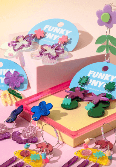 'Flourish' DIY Acrylic Earring Kit