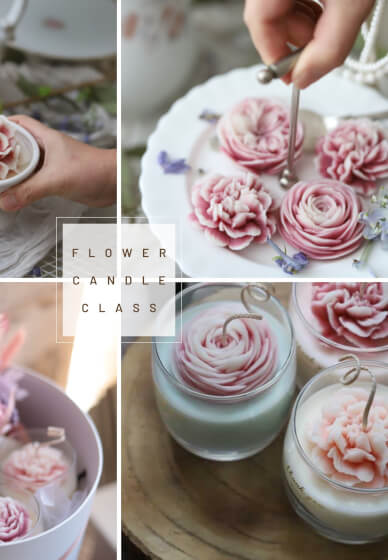 Flower Candle Making Class