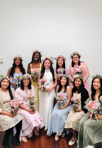 Flower Crown Party with Mini Posy Jar Making