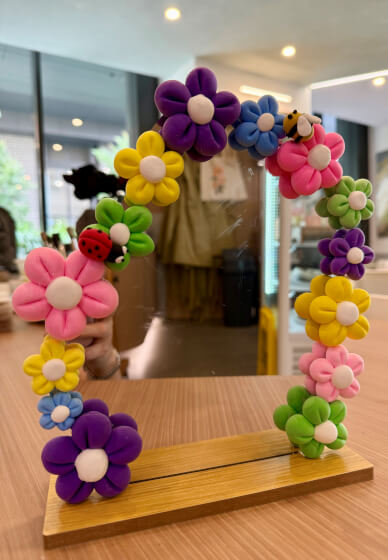 Foam Clay Mirror Decorating Workshop