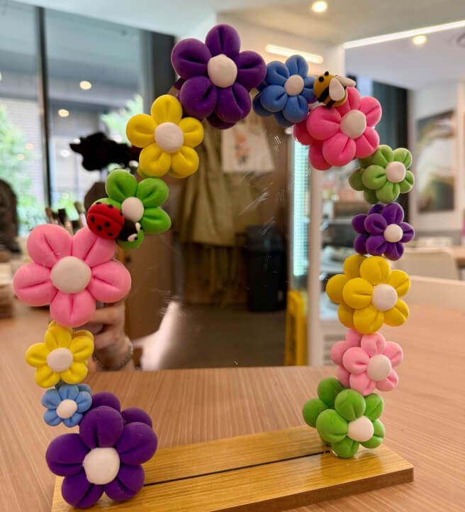 Foam Clay Mirror Decorating Workshop