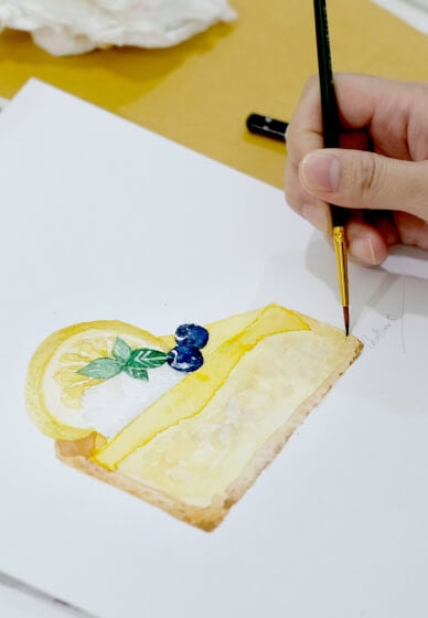 Food Themed Watercolour Painting Class