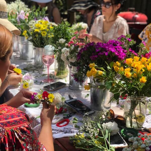 Fresh Flower Crown Class Sydney Events ClassBento