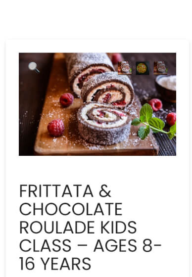 Frittata & Chocolate Roulade Kids Cooking Class