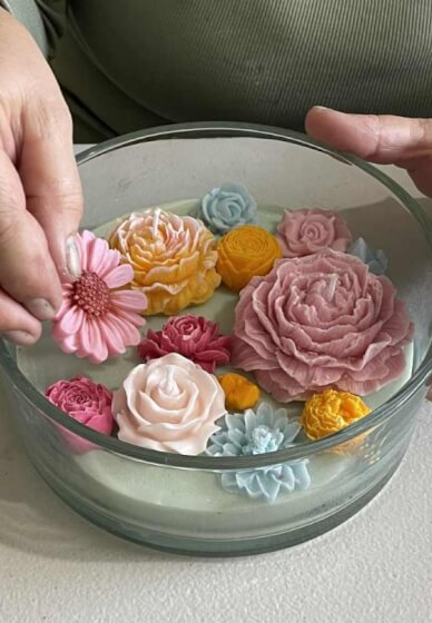 Floral Candle Bowl Making Workshop for Beginners
