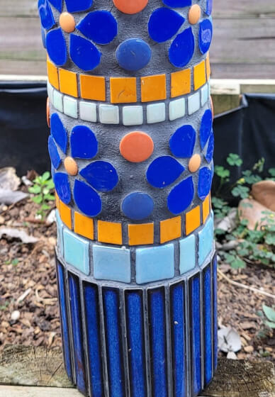 Garden Post Mosaic Workshop