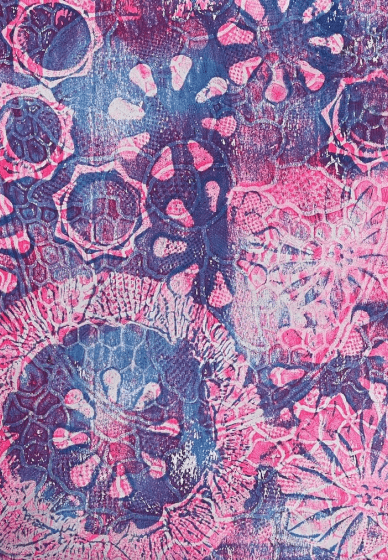 Vintage Gel Printing with Crystal and Lace Workshop