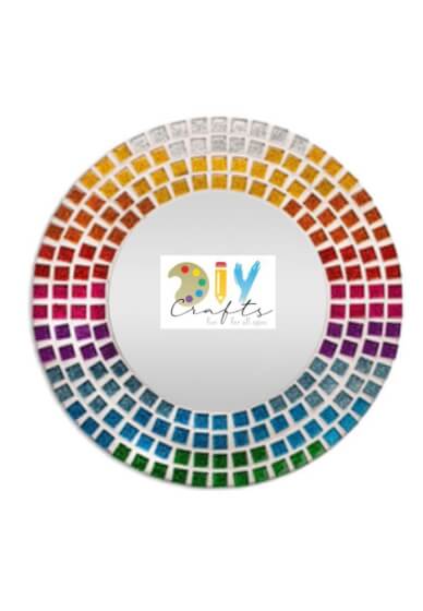 Glitter Rainbow Mosaic Mirror Workshop