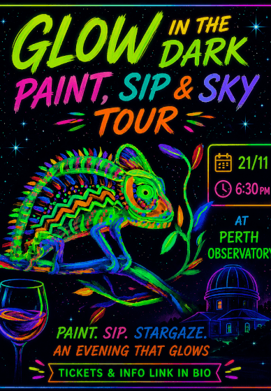Glow in the Dark Paint , Sip and Night Tour