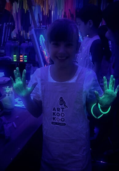 Glow in the Dark Painting Class