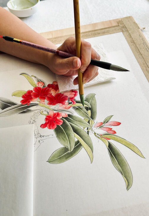 Guided Open Studio Class for Chinese Gongbi Painting