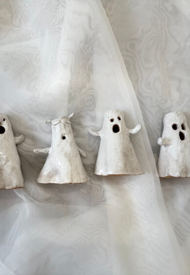 Halloween Clay Ghost Sculpture Class