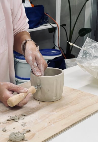 Hand Building Pottery Class: Make Your Own Mug