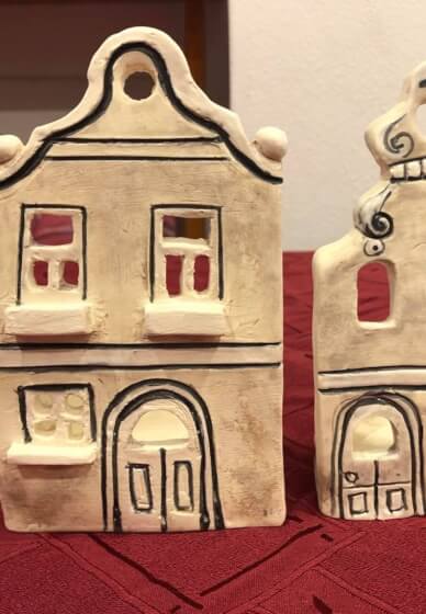 Hand Built Pottery Class: Scandinavian Houses