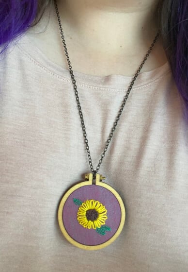 Hand Embroidery Class: Mini Hoop Wearables