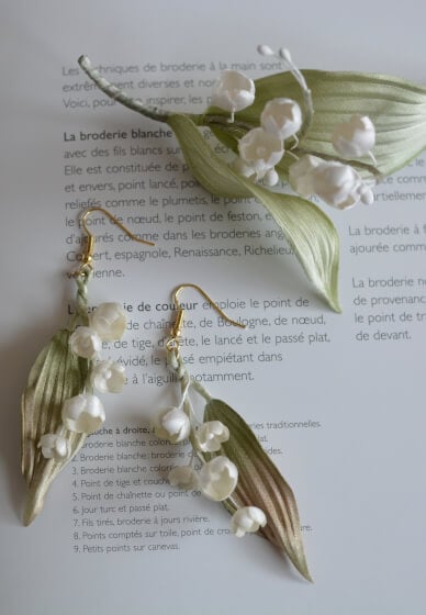 Handmade Fabric Flower Making Class: Lily of the Valley