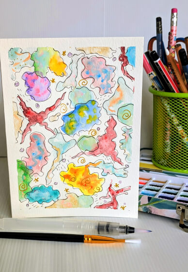 Healing After Family Violence Workshop: Watercolour Card Painting