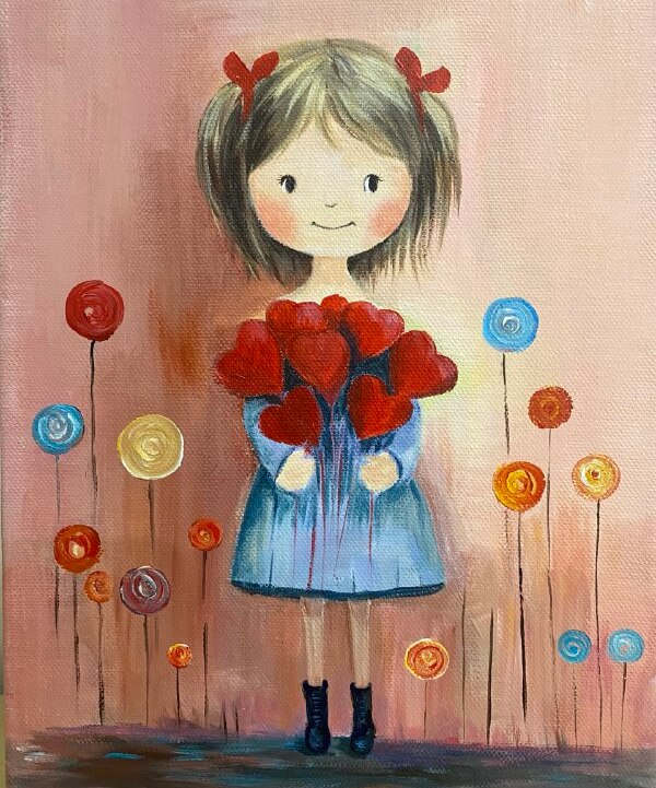 Hearts in Bloom Kids Painting Workshop