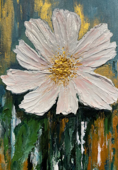 Heavy Textured Abstract Flower Workshop