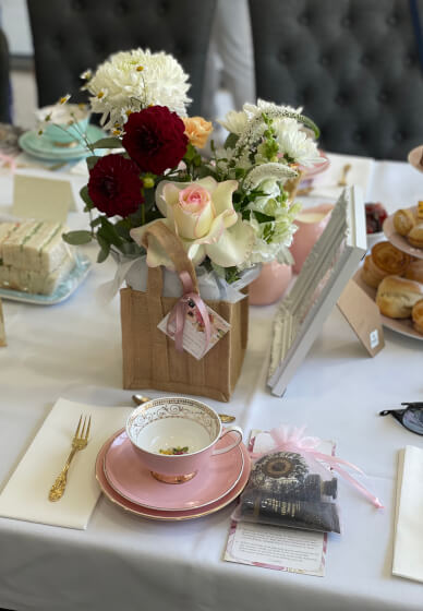 High Tea and Floral Gift Bag Workshop