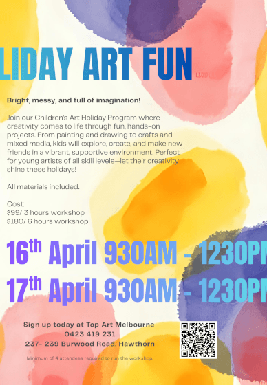 Holidays Art Workshop for Kids - 3 Hours