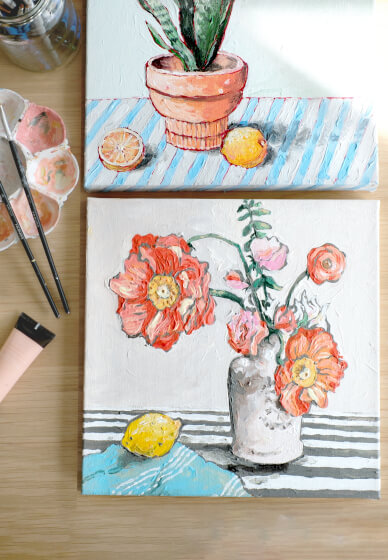 Homey Still Life with Acrylic Painting Workshop