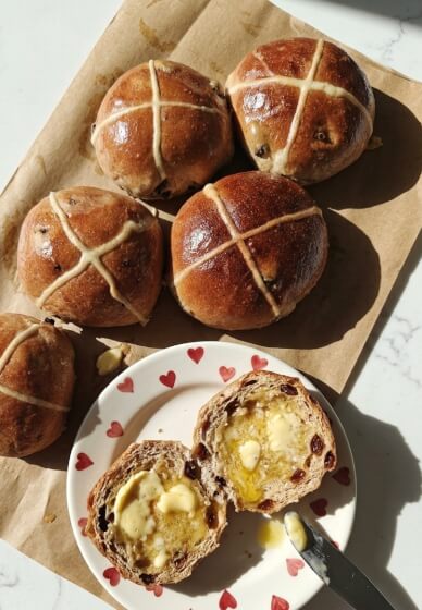 Hot Cross Buns Baking Class