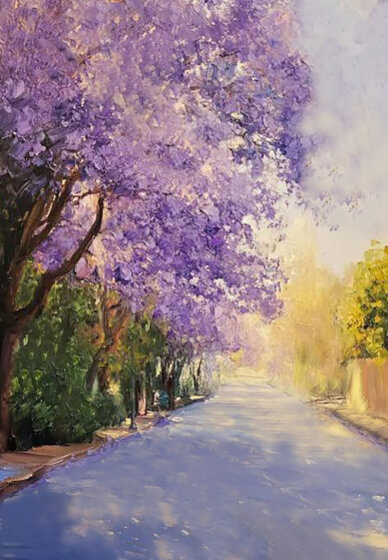 Jacaranda Tree Painting Class