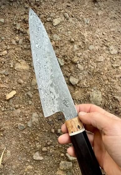 Japanese Damascus Chef's Knife Forging Course
