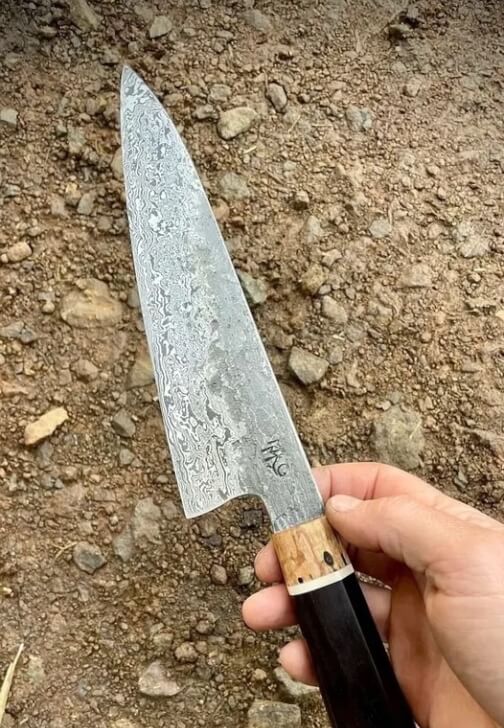 Japanese Damascus Chef's Knife Forging Course