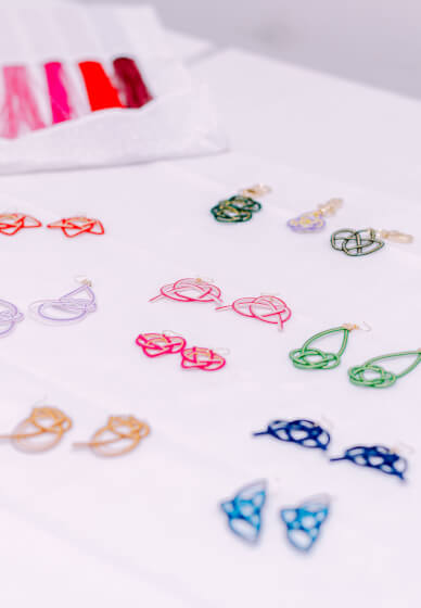 Japanese Decorative Knot Craft Class: Earrings or Charm