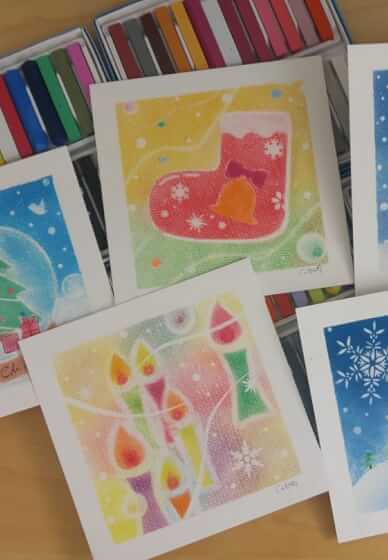 Japanese Pastel Finger Painting Class for Kids