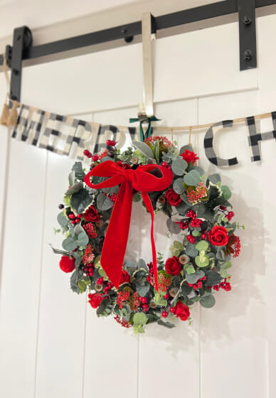 Artificial Christmas Wreath Workshop