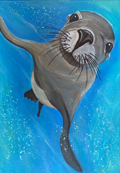 Kids Acrylic Painting Workshop: Baby Seal