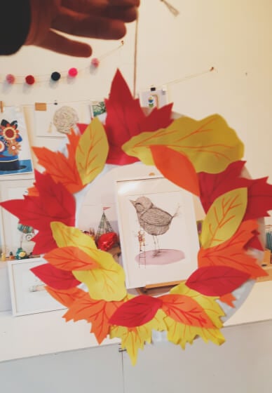 Kids Art Class: Autumn Wreaths