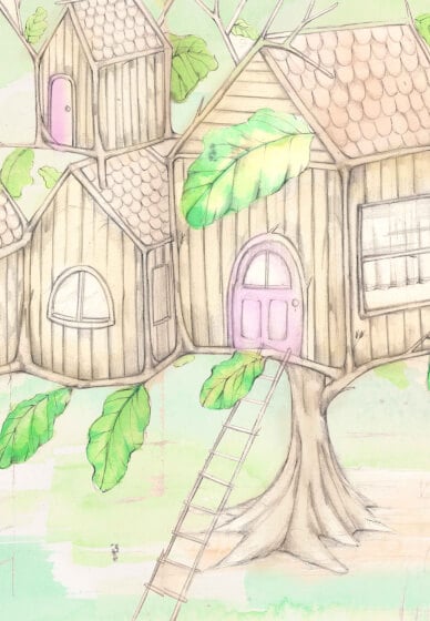 Kids Art Class: Design Your Own Treehouse (9-12 Years)