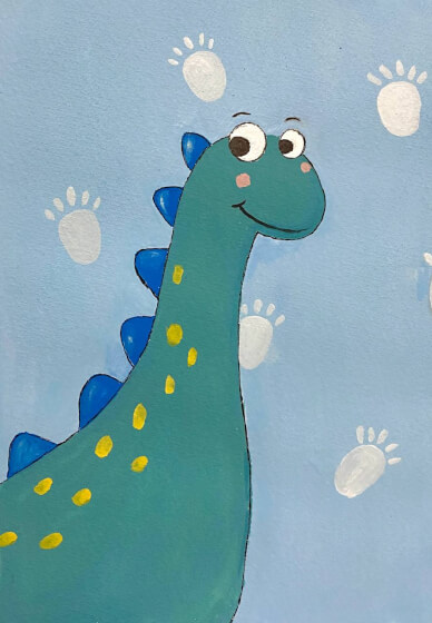 Kids Dinosaur Painting School Holiday Workshop