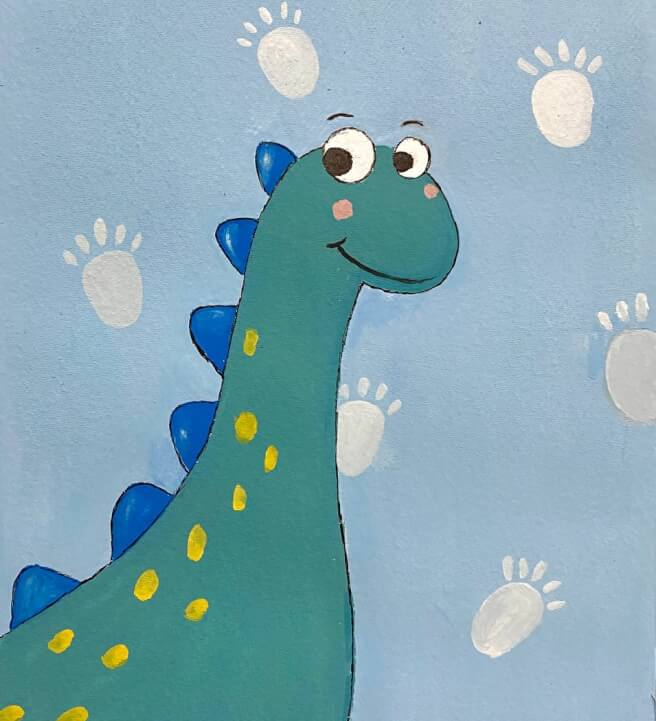 Kids Dinosaur Painting School Holiday Workshop