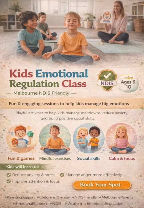 Kids Emotional Regulation Class| Melbourne NDIS Friendly