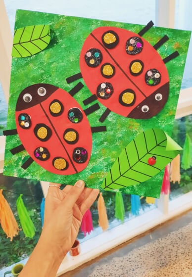 Kids Painting Workshop: Sparkly Ladybugs