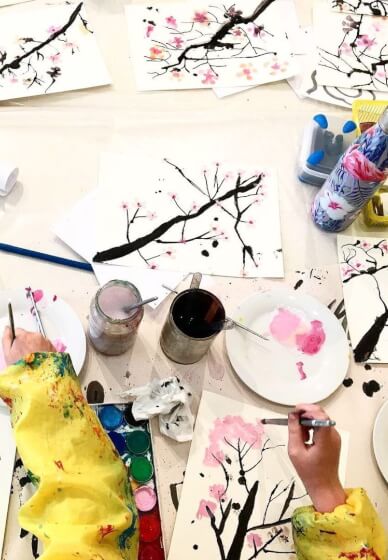 Kids Watercolour Class: Blossoms