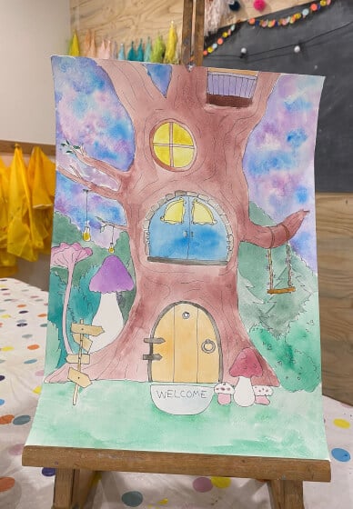 Kids Watercolour Class: Fantasy Gardens