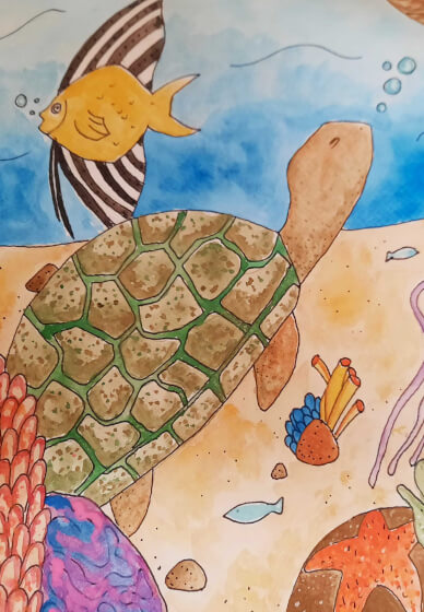 Kids Watercolour Class: Sea Creatures (7-12 Years)