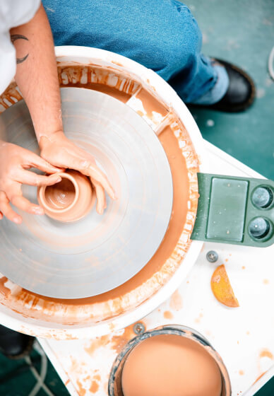 Kids Wheel Throwing Pottery Workshop